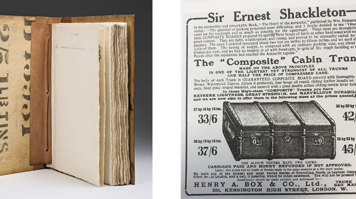 Venesta’s tea chest were used in two-well known Antarctic expeditions.