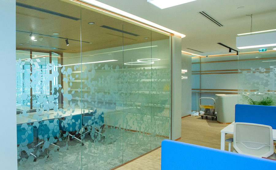 Britishvolt Office at Reem Island, Abu Dhabi | Installation of Single Glazed Partitions & Operable Walls
