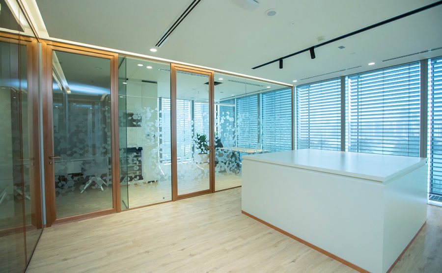Britishvolt Office at Reem Island, Abu Dhabi | Installation of Single Glazed Partitions & Operable Walls
