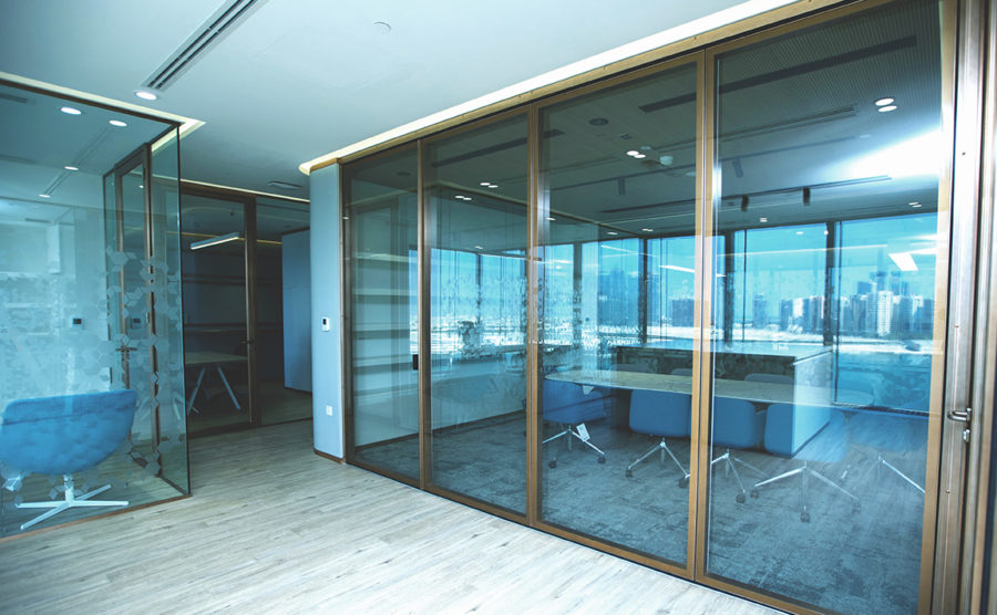 Britishvolt Office at Reem Island, Abu Dhabi | Installation of Single Glazed Partitions & Operable Walls