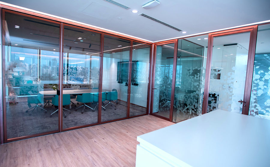 Britishvolt Office at Reem Island, Abu Dhabi | Installation of Single Glazed Partitions & Operable Walls