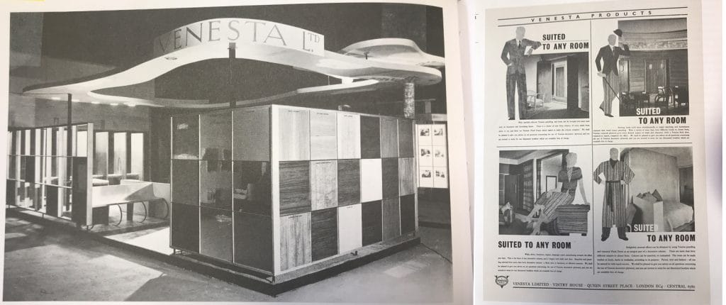 Venesta exhibits at the London Building Exhibition.