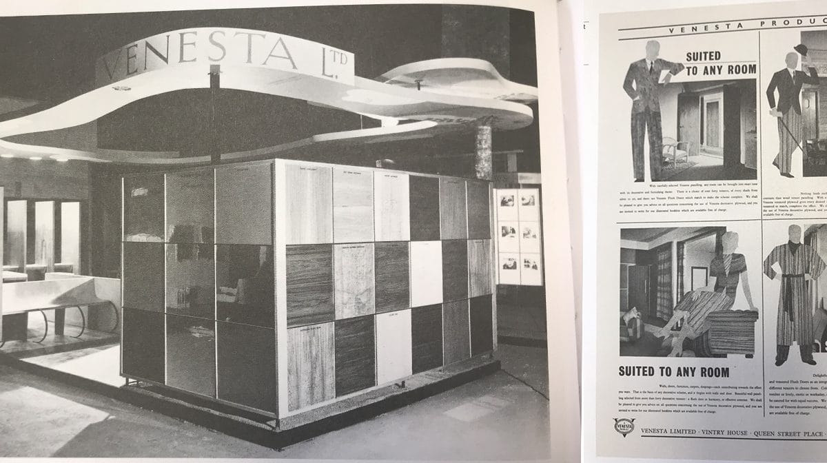 Venesta exhibits at the London Building Exhibition.