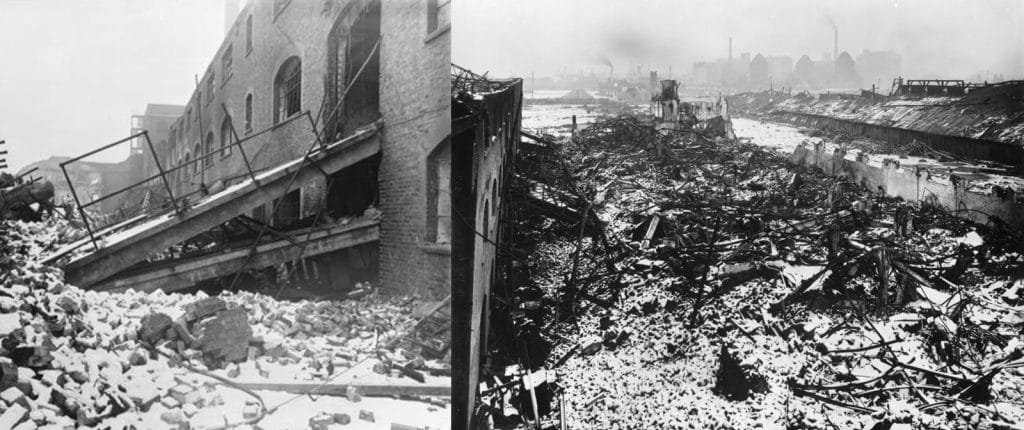 Venesta’s factory destory in the biggest explosion in the history of London.