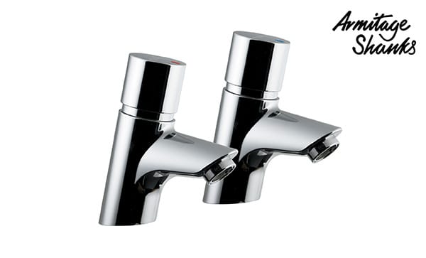 Avon 21 Push Button Self Closing Pillar Taps